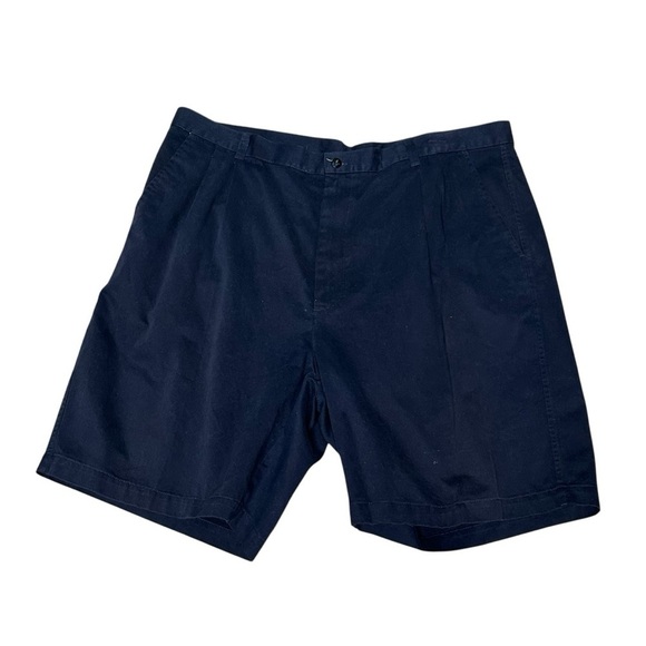 Nike Men’s Golf Shorts Size 40 Navy Blue Pleated Cotton Athletic Preppy - Picture 7 of 16